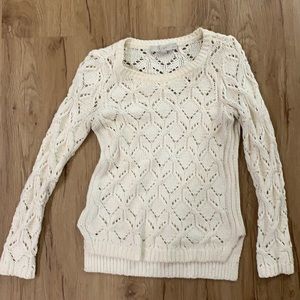 Loft white sweater